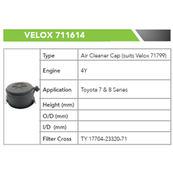 Air Cleaner Cover Cap - suits # 71799