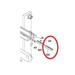 Sideshift Wear Pad Upper E62 | Metal, Toyota