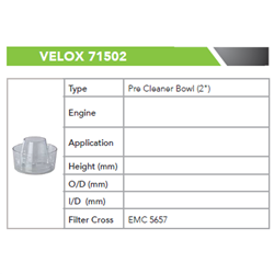 Pre Cleaner Bowl (2")