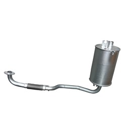 Muffler Assembly c/w Exhaust Pipe - Check Serial Number