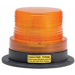 Amber Strobe Light - LED (12-110 vdc) D = 128mm x H = 90 mm