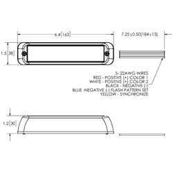 LED Warning Approach Light 12-24V - ECCO ED3766AG | Amber/Green