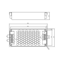 RSD-60 DC-DC Converter, 12V dc/ 5A Output, 18 - 72 VDC Input, 60W - Suits # 8371