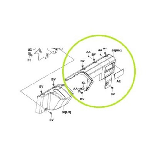 Dash Instrument Panel RH