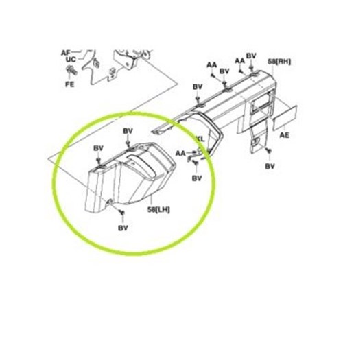 Dash Instrument Panel LH
