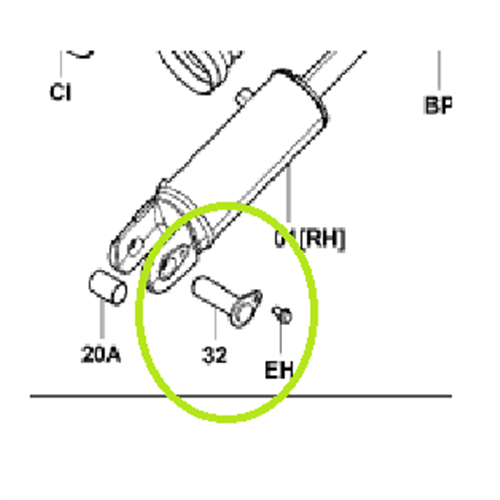 Tilt Cylinder Pin - Rear
