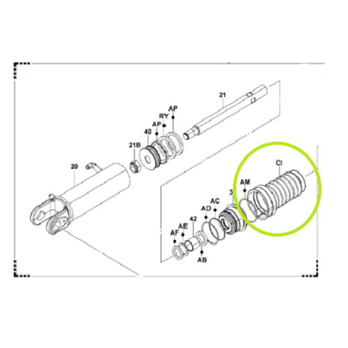 Tilt Cylinder Boot