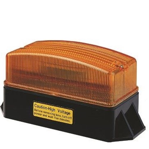 Amber Rectangular Strobe Light - LED (12-60 VDC) | Economy Version