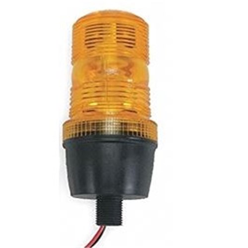 Amber Strobe Light - LED Pole Mount (12-80 VDC) | D = 58mm x H = 130 mm